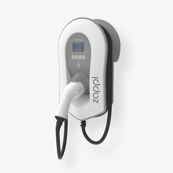 Myenergi Zappi 2H07TB-G 7kW single phase tethered EV charger in black